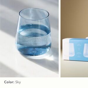 Anthropologie pink Glass Tumbler